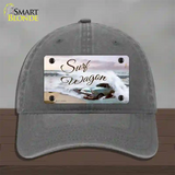 Surf Wagon Novelty License Plate Hat Unconstructed Cotton / Charcoal