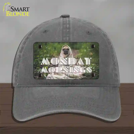 Monday Mornings Novelty License Plate Hat Unconstructed Cotton / Charcoal