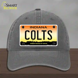 Indiana Colts Novelty License Plate Hat Unconstructed Cotton / Charcoal