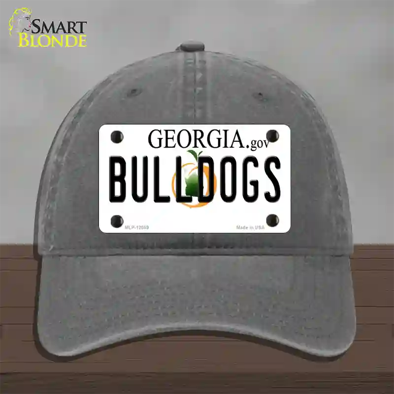 Georgia Bulldogs Novelty License Plate Hat Unconstructed Cotton / Charcoal