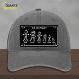 The Ass Family Novelty License Plate Hat Unconstructed Cotton / Charcoal