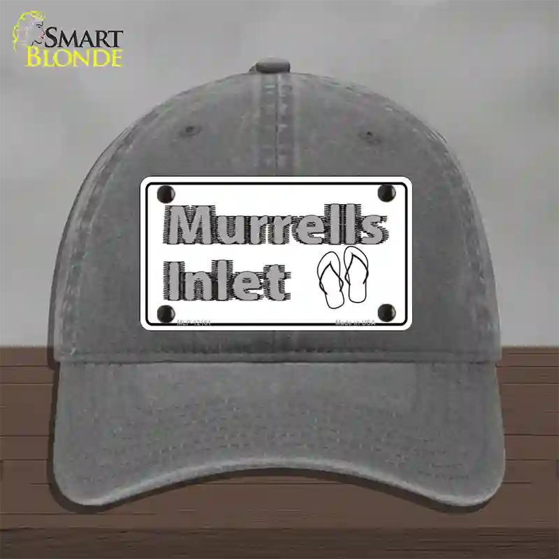 Murrells Inlet SC Novelty License Plate Hat Unconstructed Cotton / Charcoal