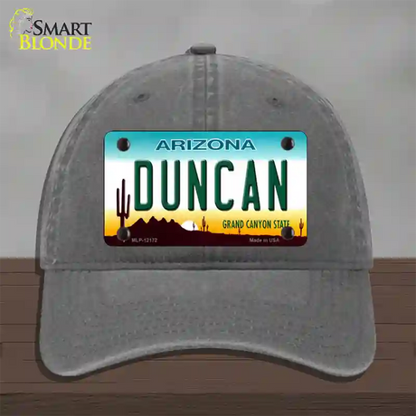 Duncan Arizona Novelty License Plate Hat Unconstructed Cotton / Charcoal