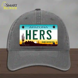 Hers Arizona Novelty License Plate Hat Unconstructed Cotton / Charcoal