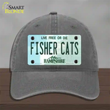 Fisher Cats New Hampshire Novelty License Plate Hat Unconstructed Cotton / Charcoal