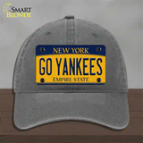 Go Yankees New York Novelty License Plate Hat Unconstructed Cotton / Charcoal