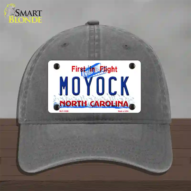 Moyock North Carolina Novelty License Plate Hat Unconstructed Cotton / Charcoal