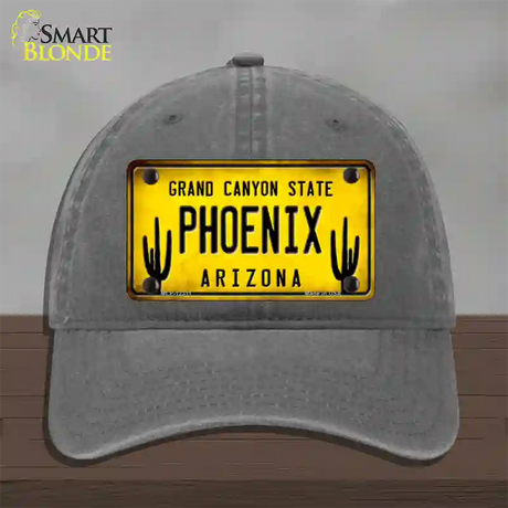 Arizona Phoenix Novelty License Plate Hat Unconstructed Cotton / Charcoal