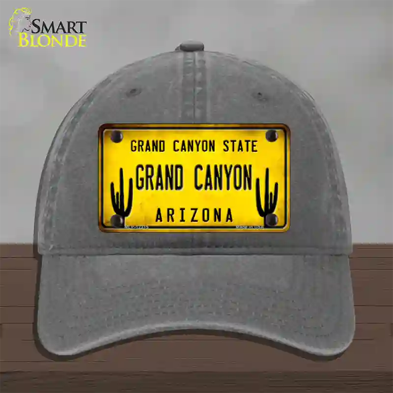 Arizona Grand Canyon Novelty License Plate Hat Unconstructed Cotton / Charcoal