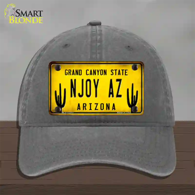 Arizona NJOY AZ Novelty License Plate Hat Unconstructed Cotton / Charcoal