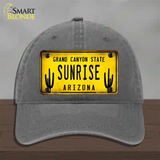 Arizona Sunrise Novelty License Plate Hat Unconstructed Cotton / Charcoal