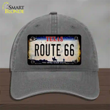 Route 66 Texas Rusty Novelty License Plate Hat Unconstructed Cotton / Charcoal