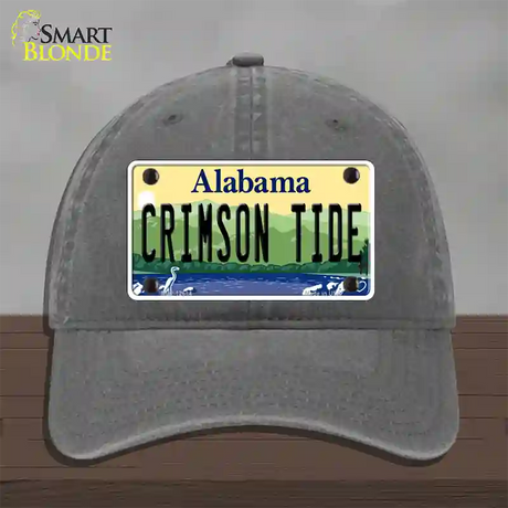 Crimson Tide Novelty License Plate Hat Unconstructed Cotton / Charcoal