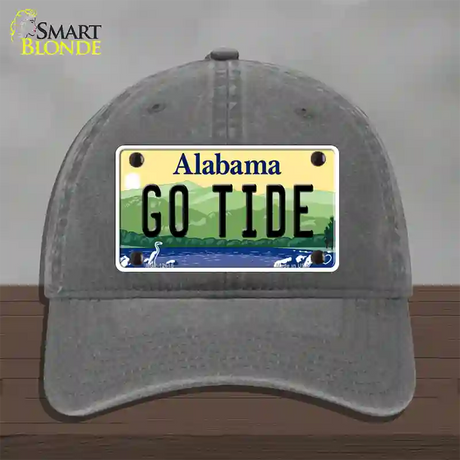 Go Tide Novelty License Plate Hat Unconstructed Cotton / Charcoal