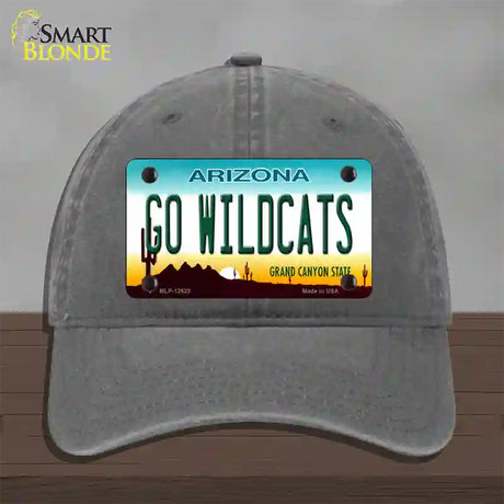 Go Wildcats Novelty License Plate Hat Unconstructed Cotton / Charcoal