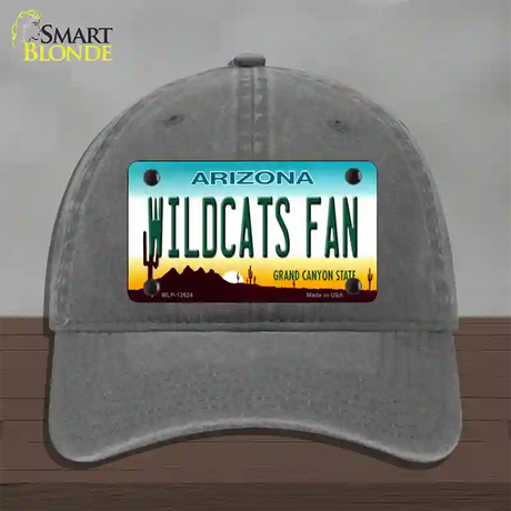 Wildcats Fan Novelty License Plate Hat Unconstructed Cotton / Charcoal