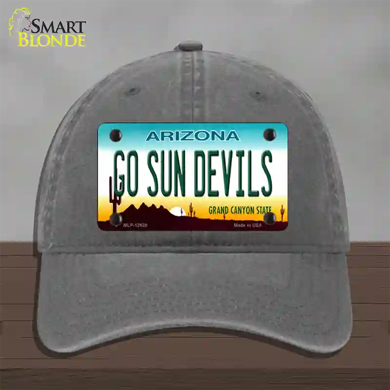 Go Sun Devils Novelty License Plate Hat Unconstructed Cotton / Charcoal