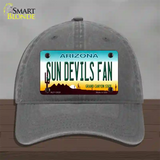 Sun Devils Fan Novelty License Plate Hat Unconstructed Cotton / Charcoal