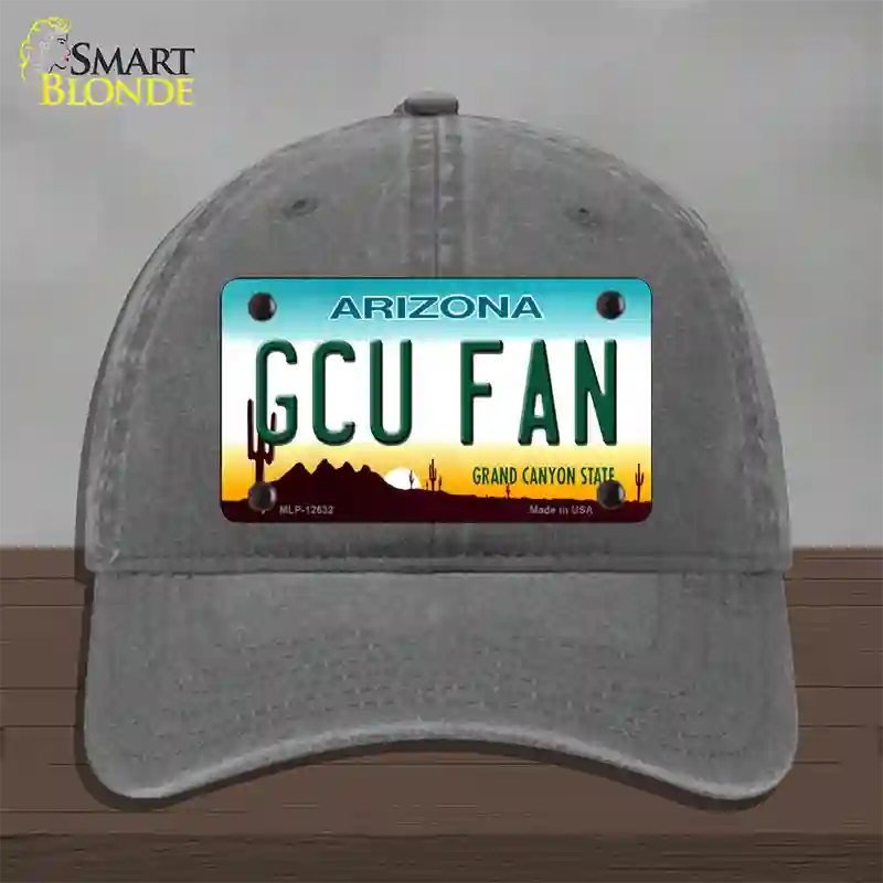 Grand Canyon Univ Fan Novelty License Plate Hat Unconstructed Cotton / Charcoal