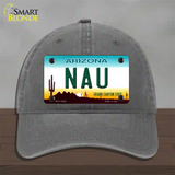 Northern Arizona Univ Novelty License Plate Hat Unconstructed Cotton / Charcoal