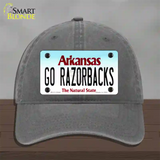 Go Razorbacks Novelty License Plate Hat Unconstructed Cotton / Charcoal