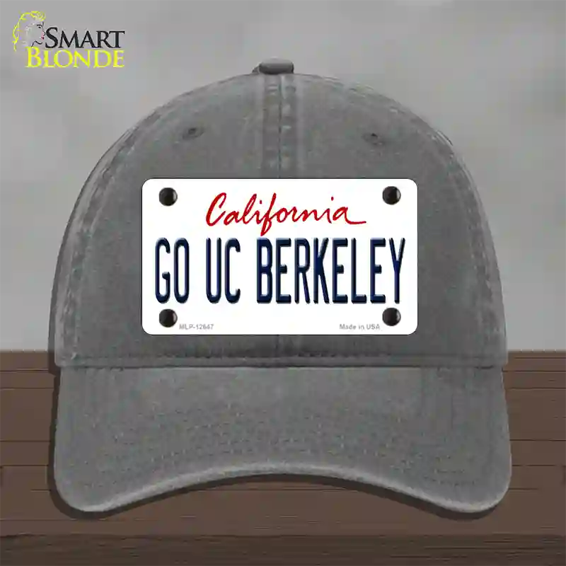 Go UC Berkeley Novelty License Plate Hat Unconstructed Cotton / Charcoal