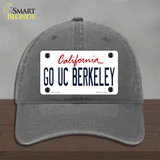 Go UC Berkeley Novelty License Plate Hat Unconstructed Cotton / Charcoal