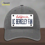 UC Berkeley Fan Novelty License Plate Hat Unconstructed Cotton / Charcoal