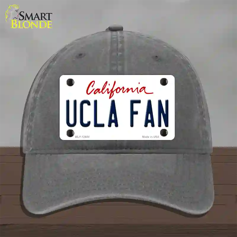 UCLA Fan Novelty License Plate Hat Unconstructed Cotton / Charcoal