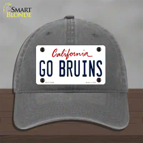 Go Bruins Novelty License Plate Hat Unconstructed Cotton / Charcoal