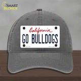 Go Bulldogs Novelty License Plate Hat Unconstructed Cotton / Charcoal