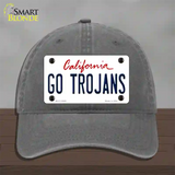 Go Trojans Novelty License Plate Hat Unconstructed Cotton / Charcoal