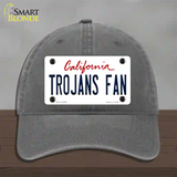 Trojans Fan Novelty License Plate Hat Unconstructed Cotton / Charcoal