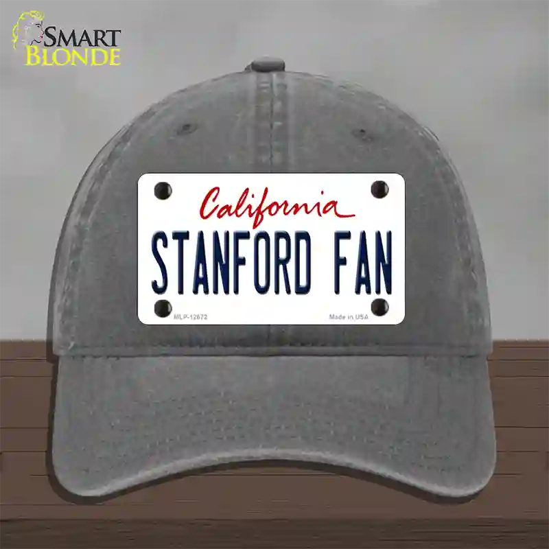 Stanford Fan Novelty License Plate Hat Unconstructed Cotton / Charcoal