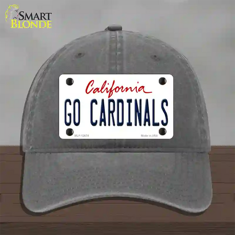 Go Cardinals Novelty License Plate Hat Unconstructed Cotton / Charcoal