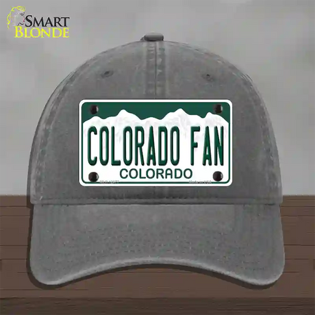 Colorado Fan Novelty License Plate Hat Unconstructed Cotton / Charcoal