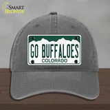 Go Buffaloes Novelty License Plate Hat Unconstructed Cotton / Charcoal