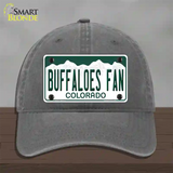 Buffaloes Fan Novelty License Plate Hat Unconstructed Cotton / Charcoal