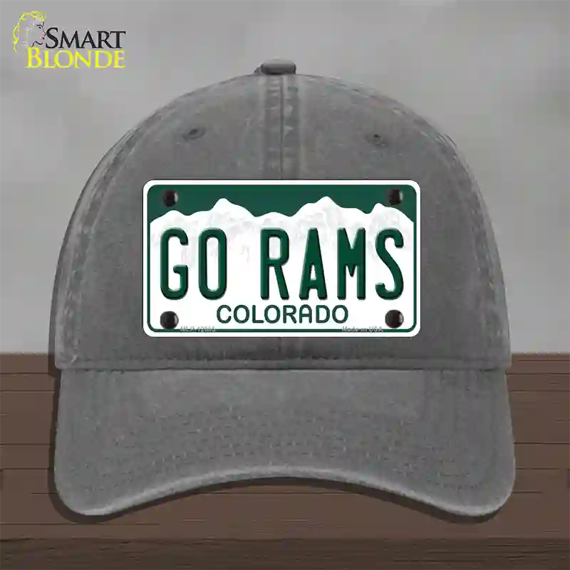 Go Rams Novelty License Plate Hat Unconstructed Cotton / Charcoal