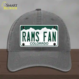 Rams Fan Novelty License Plate Hat Unconstructed Cotton / Charcoal