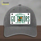 Go Gators Novelty License Plate Hat Unconstructed Cotton / Charcoal