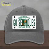 Go Seminoles Novelty License Plate Hat Unconstructed Cotton / Charcoal