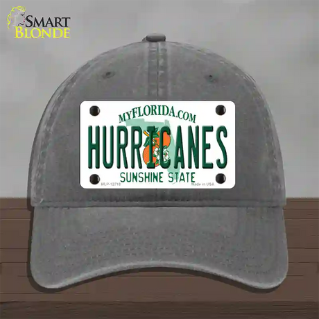 Hurricanes Novelty License Plate Hat Unconstructed Cotton / Charcoal