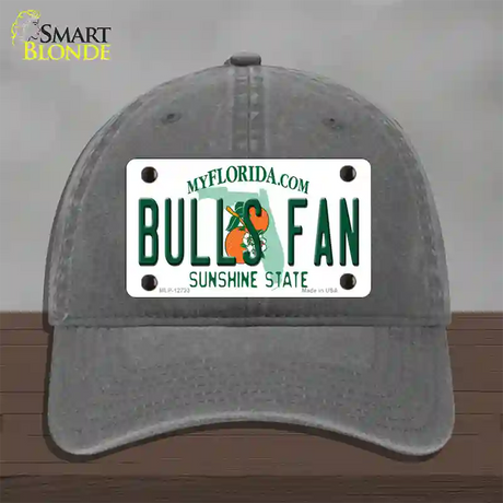 Bulls Fan Novelty License Plate Hat Unconstructed Cotton / Charcoal