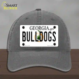 Bulldogs Georgia Peach Novelty License Plate Hat Unconstructed Cotton / Charcoal