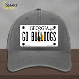 Go Bulldogs Georgia Novelty License Plate Hat Unconstructed Cotton / Charcoal