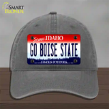 Go Boise State Novelty License Plate Hat Unconstructed Cotton / Charcoal