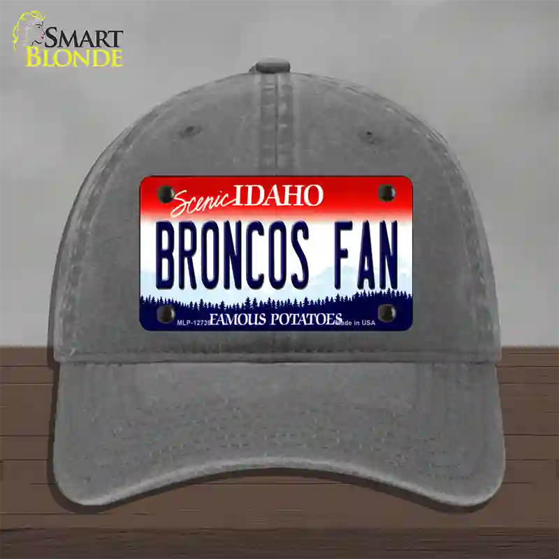 Broncos Fan Novelty License Plate Hat Unconstructed Cotton / Charcoal