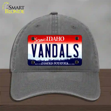 Vandals Novelty License Plate Hat Unconstructed Cotton / Charcoal