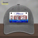 Go Northwestern Novelty License Plate Hat Unconstructed Cotton / Charcoal